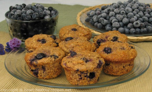 Heart Healthy Blueberry Muffins